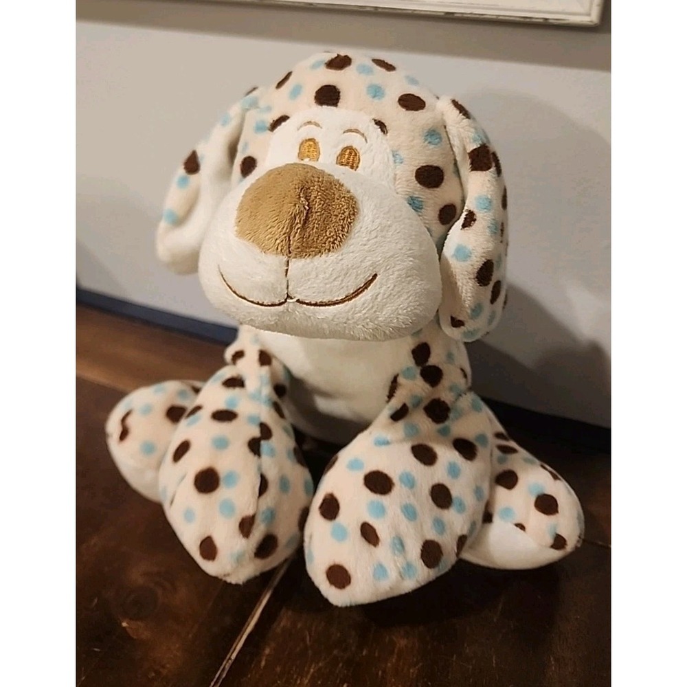 Fiesta Plush Dog Polka Dot Blue Carowinds A25019C‎ Brown Puppy Beanie